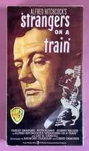 Load image into Gallery viewer, Alfred Hitchcock's Strangers on a Train VHS 1987 Warner Home Video 11062
