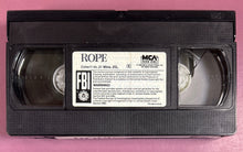 Load image into Gallery viewer, Alfred Hitchcock's Rope VHS Movie James Stewart 1988 MCA Home Video PG
