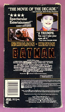 Load image into Gallery viewer, Batman (1989) VHS Movie Tim Burton, Michael Keaton, Jack Nicholson Warner Bros
