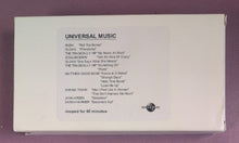 Load image into Gallery viewer, Universal Music Promo VHS Video Compilation Rush, Shania Twain, Tragically Hip
