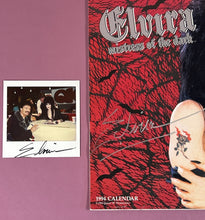 Load image into Gallery viewer, Signed Elvira Mistress of the Dark 1994 Wall Calendar Landmark Calendars

