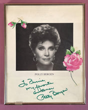 Load image into Gallery viewer, Polly Bergen Signed Autographed Framed Photo "To Bernie my favorite Gentleman"
