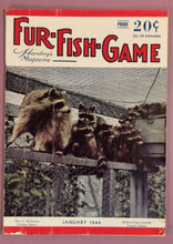 Load image into Gallery viewer, Lot of 3 Fur-Fish-Game Harding's Magazine Vintage 1944 Jan, Apr, Sep Issues
