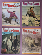 Load image into Gallery viewer, Lot of 4 Vintage Fur-Fish-Game Magazines 1940s (1945, 1947, 1948)
