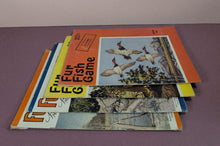 Load image into Gallery viewer, Lot of 4 Vintage Fur-Fish-Game Magazines 1950, 1952, 1956, 1958 Hunting
