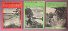 Load image into Gallery viewer, Lot of 3 Vintage Country Life Magazines - 1960, 1961, 1962

