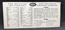Load image into Gallery viewer, The Beatles Jive Dictionary Promo Card / Paper Sheet - Stamped
