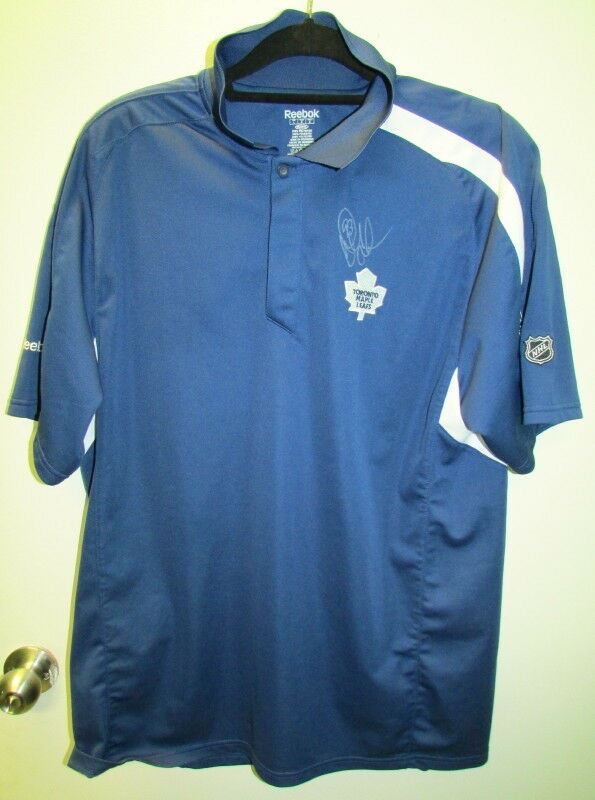 NHL Reebok Toronto Maple Leafs Golf Polo Shirt – Doug Gilmour Autographed