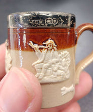 Load image into Gallery viewer, Vintage Demitasse China Cup w/ Sterling Silver Rim - Made in England
