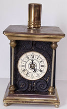 Load image into Gallery viewer, Vintage Brass, Tin &amp; Iron Music Box &amp; Decanter With The Appearance of a Clock
