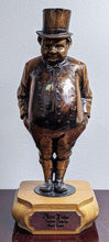 Load image into Gallery viewer, Brass “Artful Dodger” Charles Dickens Oliver Twist Figurine on Wood Base
