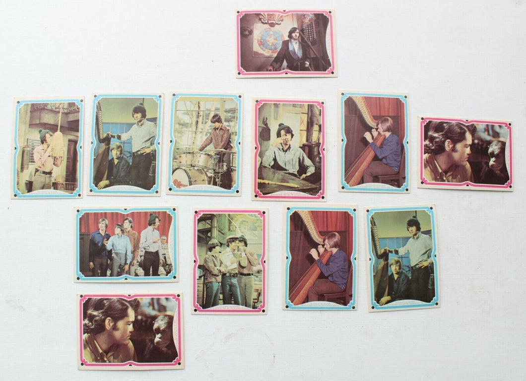 1967 Monkees Card Lot of 12 Cards by Raybert