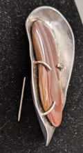 Load image into Gallery viewer, Hand Made Silver Tone Shell Inspired Pin / Brooch
