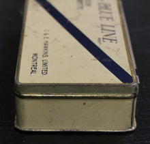 Load image into Gallery viewer, C&amp;E Hawkins Montreal LTD. Blue Line Turkish Cigarette Tobacco Tin
