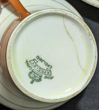 Load image into Gallery viewer, AYNSLEY Fine Bone China Tea Cup &amp; Saucer - Corset Shape - Orange &amp; Gold - As Is
