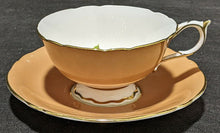 Load image into Gallery viewer, PARAGON, Double Warrant Fine Bone China Teacup &amp; Saucer - Peach &amp; Cabbage Rose
