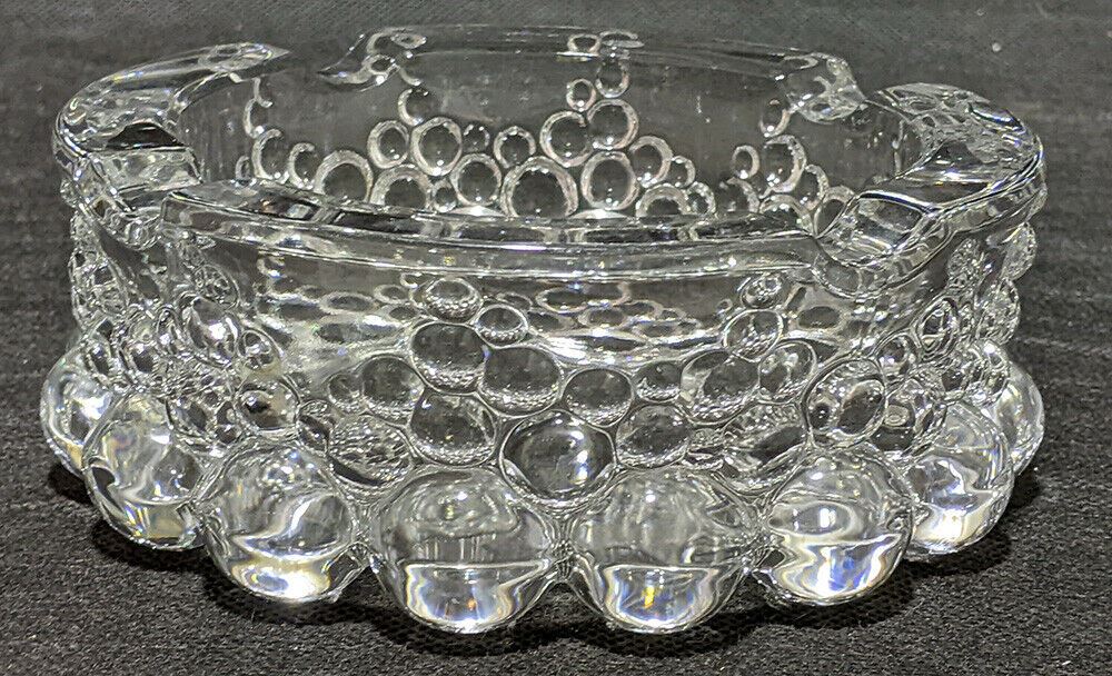 Glass Bubble Detail Deep Ashtray