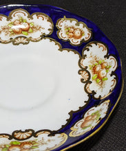 Load image into Gallery viewer, ROYAL ALBERT Crown China Saucer - &quot;Bristol&quot; - Cobalt Blue With Gold
