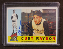 Load image into Gallery viewer, 2009 Topps Heritage Clubhouse ROA-CR Blue Ink Signed Curt Raydon
