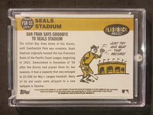 Load image into Gallery viewer, 2009 Topps Heritage Flashback Relic Seals Stadium FSR-SS Baseball Card
