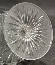 Load image into Gallery viewer, Vintage Pressed Glass Bead &amp; Star Detail Pedestal Compote Dish
