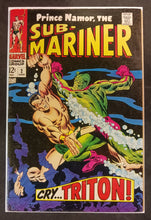 Load image into Gallery viewer, 1968 Marvel Comics Prince Namor, The Sub-Mariner #2 F+ 6.5
