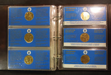 Load image into Gallery viewer, 1984 Canada Papal Visit Complete 15 Gold Plated Coin Set w/ CoA
