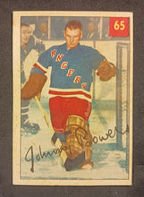 Load image into Gallery viewer, 1954-55 Johnny Bower Rookie #65 Premium Ball Ex No Crease

