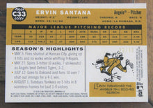 Load image into Gallery viewer, 2009 Topps Heritage Chrome Ervin Santana Black Refractor SSP 29/60 C33
