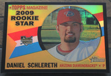 Load image into Gallery viewer, 2009 Topps Heritage Chrome Daniel Schlereth Black Refractor SSP 60/60 CHR102
