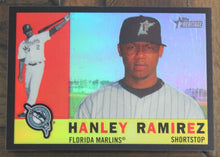 Load image into Gallery viewer, 2009 Topps Heritage Chrome Hanley Ramirez Black Refractor SSP 33/60 C45
