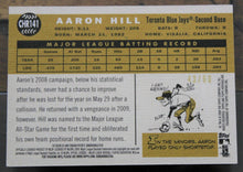 Load image into Gallery viewer, 2009 Topps Heritage Chrome Aaron Hill Black Refractor SSP 43/60 CHR141
