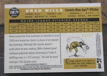 Load image into Gallery viewer, 2009 Topps Heritage Chrome Brad Mills Black Refractor SSP 53/60 CHR179
