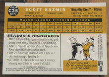 Load image into Gallery viewer, 2009 Topps Heritage Chrome Scott Kazmir Black Refractor SSP 11/60 C25
