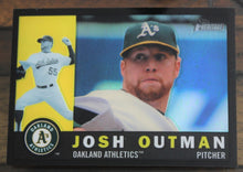 Load image into Gallery viewer, 2009 Topps Heritage Chrome Josh Outman Black Refractor SSP 27/60 CHR120

