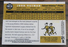 Load image into Gallery viewer, 2009 Topps Heritage Chrome Josh Outman Black Refractor SSP 27/60 CHR120
