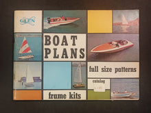 Load image into Gallery viewer, 1960 Glen Boat Plans Full Size Patterns Frame Kits Catalog
