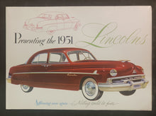 Load image into Gallery viewer, 1951 Lincolns Vintage Brochure
