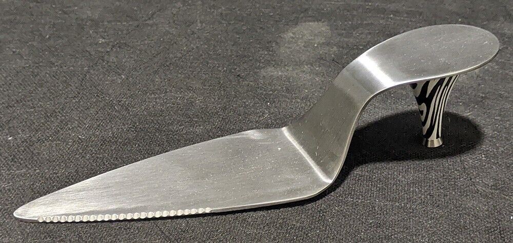 High Heeled Shoe Shaped Pie Server -- Zebra Print Heel