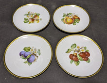 Load image into Gallery viewer, 4 Ceramic Salad Plates - Fruit Detail  by Hutschenreuther - Germany - 8&quot;
