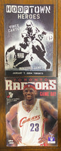 Load image into Gallery viewer, 2004 Raptors Program Lebron Cover hooptown heroes, Lebron Rookie year progrram

