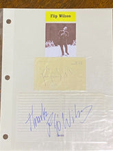 Load image into Gallery viewer, Flip Wilson two signatures in a paper
