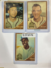 Load image into Gallery viewer, 2011 Topps Heritage 50th Anniversary 1962 Buybacks Lot #9 (3 Cards) #130,174,186
