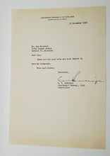 Load image into Gallery viewer, 1948 Military Letter Lieutenant General E.W. Rawlings  Air Force
