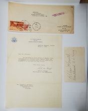 Load image into Gallery viewer, 1948 Military Autograph US Navy Rear Admiral Allan Smith with envelope
