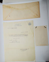 Load image into Gallery viewer, 1948 Military Autograph US Navy Rear Admiral Allan Smith with envelope
