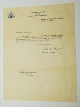 Load image into Gallery viewer, 1948 Military Autograph US Navy Rear Admiral Allan Smith with envelope
