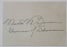 Load image into Gallery viewer, Walter W. Bacon Autographed Cut (Governor of Delaware, 1941-1949)
