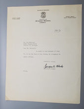 Load image into Gallery viewer, 1947 Autograph Attorney General Eugene F. Black Signed
