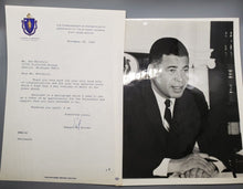 Load image into Gallery viewer, 1966 Autograph Attorney General Edward W. Brooke Signed
